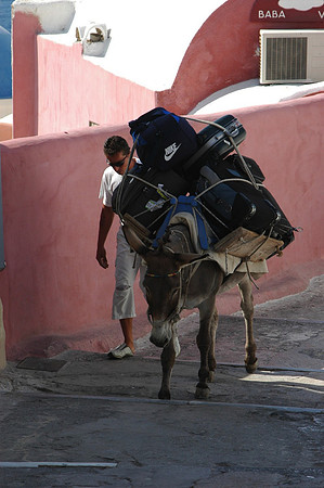 Luggage Mule, Santorini, Greece